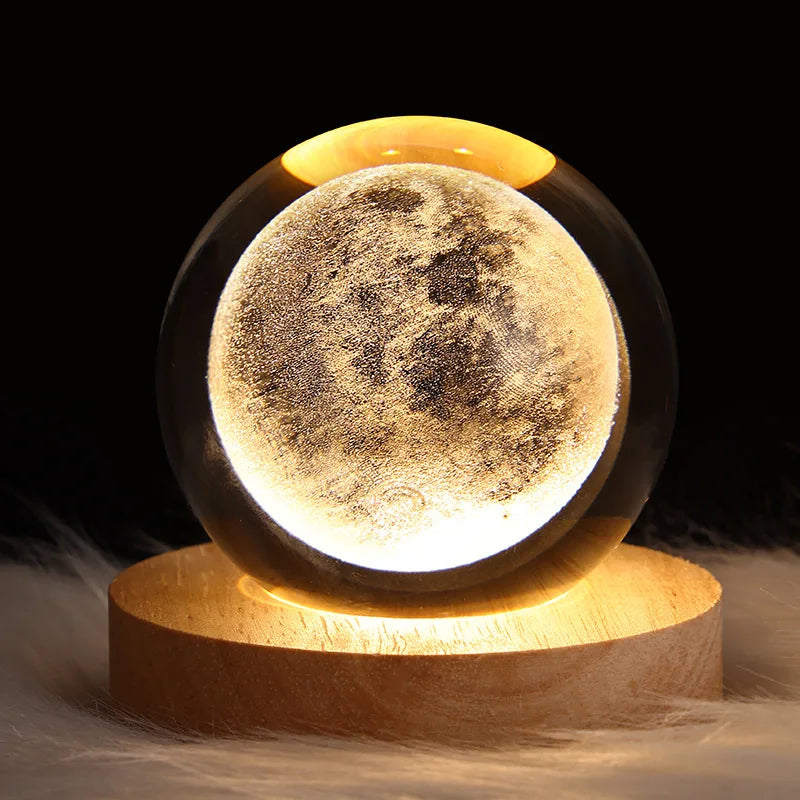 LED Crystal Ball 3D Galaxy for Home Table