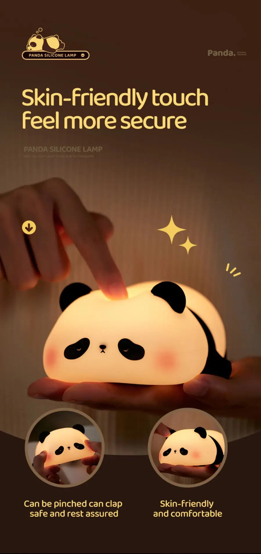 Cute Sheep Panda Rabbit Silicone Lamp